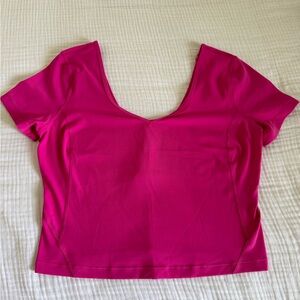 Lululemon align short sleeve shirt size 10 pink
